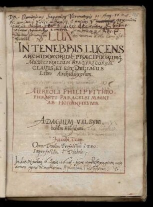 Lux in tenebris lucens