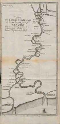 Carte du cours du Menam de puis Siam Jusqv' a la Mer