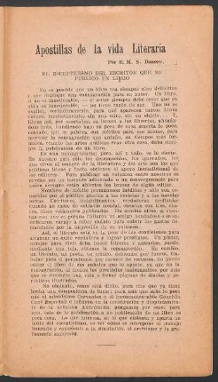 Apostillas a la vida literaria