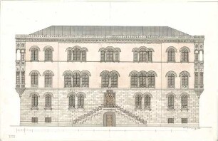 Braunmühl, Anton von; Fassade - Aufriss