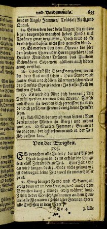 Von der Ewigkeit.