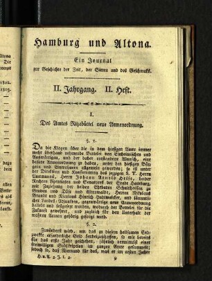II. Jahrgang. II. Heft
