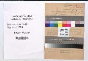 Entnazifizierung Margret Boese , geb. 02.08.1898 (Dozentin)