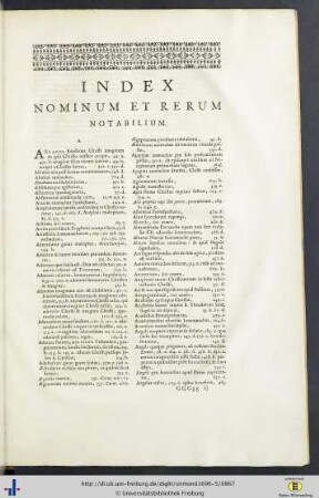 Index Nominum Et Rerum Notabilium.