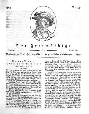 Nro. 99, Dienstag, den 17. May 1808