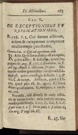 Cap. V. De Exceptionibus Et Replicationibus.