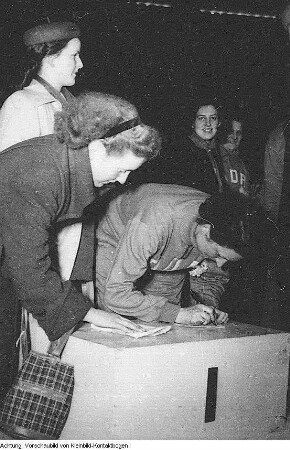 Berlin, Deutsche Einzelmeisterschaften im Tischtennis, März 1952