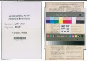 Entnazifizierung Hilde Hundelt , geb. 18.05.1915 (Haustochter)