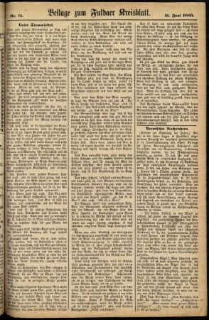 Zweite Ausgabe vom Samstag, den 30. Juni 1883.