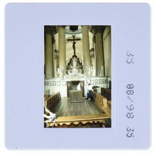 Venedig, Il Redentore : Innenansicht Mönchschor Rückseite Altar
