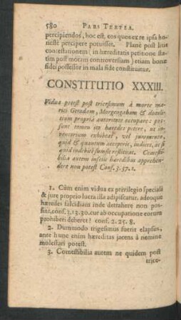 Constitutio XXXIII.