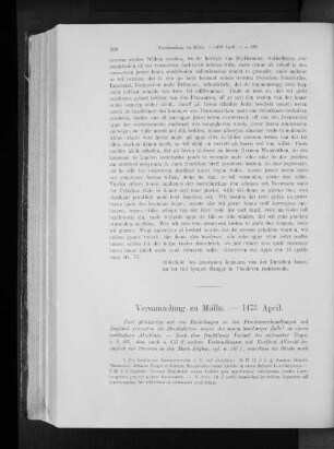 Versammlung zu Mölln. - 1473 April.