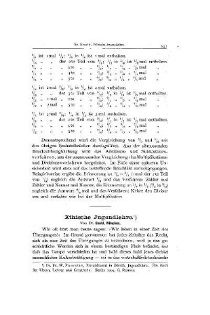 Ethische Jugendlehre