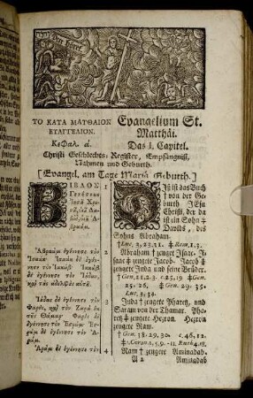 Evangelium St. Matthäi I. Capitel - VII. Capitel.