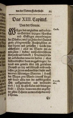 Das XIII. Capittel. Von der Breune.