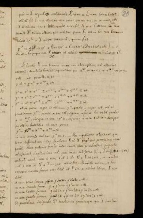 38 Si functio X cum termino cos nx non abrumpitur, sed ulterius excurrit : denotatis terminis sequentibus [...]