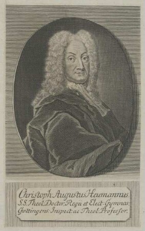 Bildnis des Christoph Augustus Heumannus