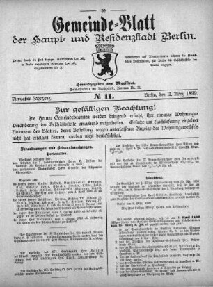 1899,11: No. 11, 12. März 1899
