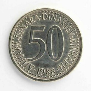 50 Dinar 1988
