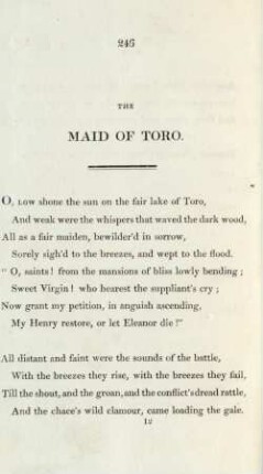 The Maid of Toro