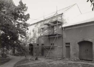 Mobschatz-Podemus, Podemuser Ring 2. Bauernhof. Seitengebäude (2. H. 19. Jh.)