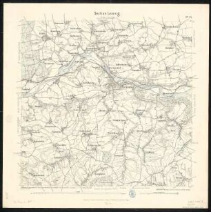 Äquidistantenkarte 45 : Section Leisnig, 1907 : Section Leisnig. - 1:25000. - Leipzig: Giesecke & Devrient, 1907. - 1 Kt.