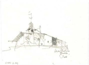 Gsaenger, Gustav; Breitbrunn / Chiemsee (Bayern); Ev. Gemeindezentrum, Ev. Erlöser Kirche - Studie