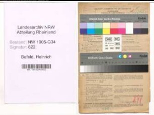 Entnazifizierung Heinrich Befeld , geb. 01.10.1897 (Zahnarzt)
