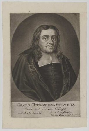 Bildnis des Georg Hieronimus Welschivs