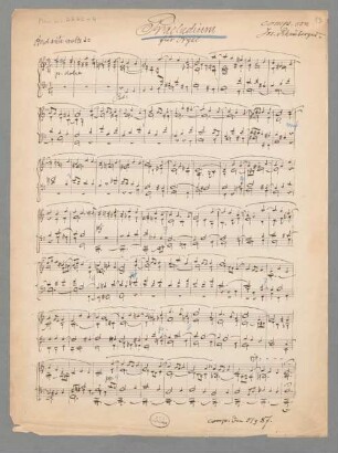 Stücke für Orgel WoO 26/1 - BSB Mus.ms. 4742-4