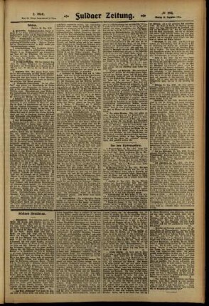 Zweite Ausgabe vom Montag, den 23. Dezember 1912.