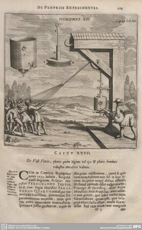 CAPUT XXVII. De Vase Vitreo, plures quàm viginti vel 50 & plures homines robustos attrahere valente.