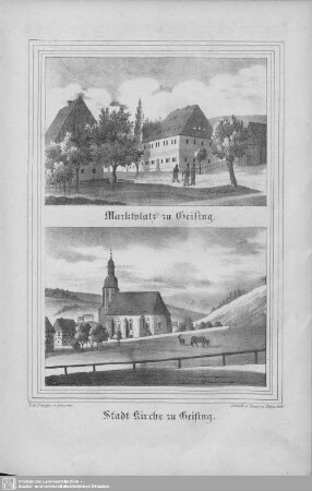 Marktplatz zu Geising, Stadt Kirche zu Geising : zu Lieferung 6
