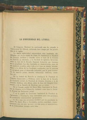 La universidad del litoral