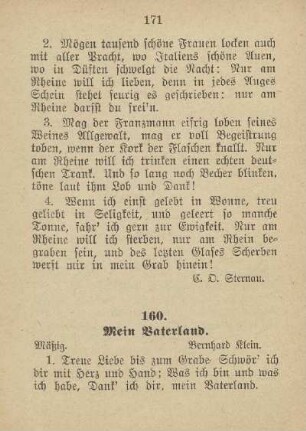 160. Mein Vaterland