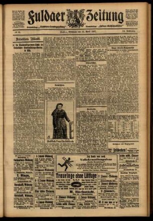 Zweite Ausgabe vom Mittwoch, den 10. April 1907.