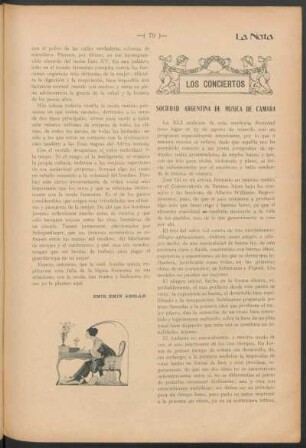 Los conciertos - Sociedad Argentina de Música de Cámara