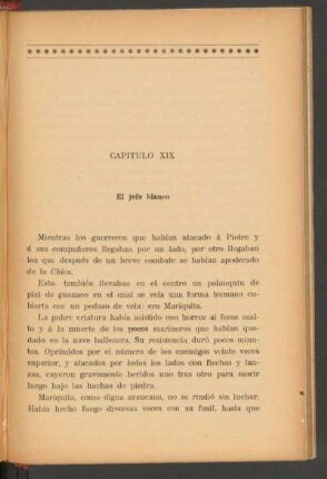 Capítulo XIX - El jefe blanco