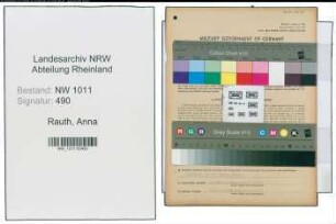 Entnazifizierung Anna Rauth , geb. 25.09.1907 ()