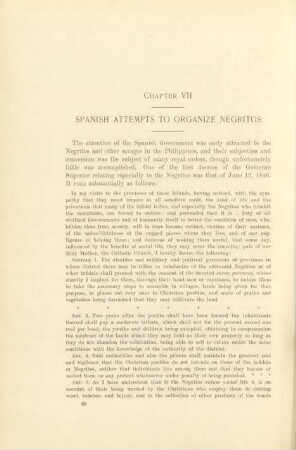 Chapter VII. Spanish attempts to organize Negritos