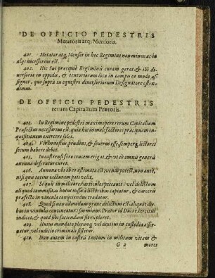 De Officio Pedestris Metatoris atq[ue] Mensoris