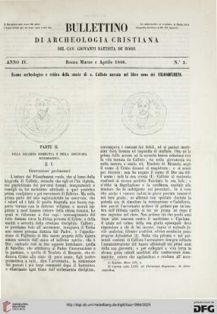 4: Esame archeologico e critico della storia di s. Callisto narrata nel libro nono dei Filosofumeni, [2]