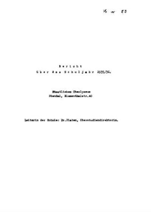 1935/36: Bericht ... - 1935/36