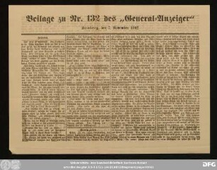 General-Anzeiger für Kemberg, Bad Schmiedeberg und Umgegend, Beilage zu 132 des "General-Anzeiger" Kemberg, den 7. November 1902.