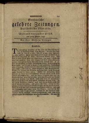 Vier und vierzigstes Stück, den 30ten Oktobr. 1790.
