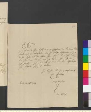 Brief von Veit, Moritz an Goethe, Johann Wolfgang von