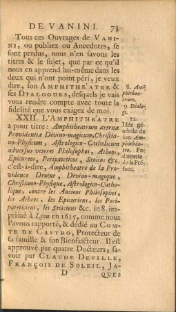 22. Idée générale de son Amphithéatre.