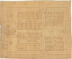 Dolmetsch, Heinrich; Geislingen / Steige; Ev. Stadtkirche, Restaurierung - Schiff (Grundriss EG)