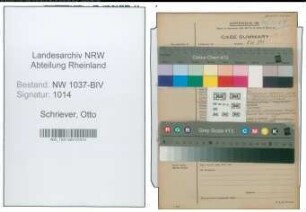 Entnazifizierung Otto Schriever , geb. 30.08.1888 (Konrektor)