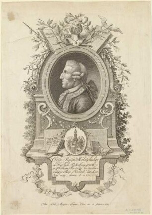 Christof Sigmund Holzschuher, "Praefectus vectigalium" (= Waagamtmann); geb. 30. November 1729; gest. 12. Oktober 1779